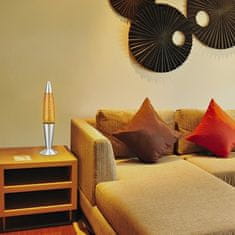 Rabalux Lava svetilka 4114 Glitter E14 G45 1x MAX 25W orange/silver