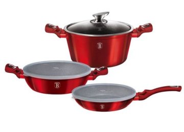 Berlingerhaus Set posod BH-7046 6 pcs Burgundy Metallic Line