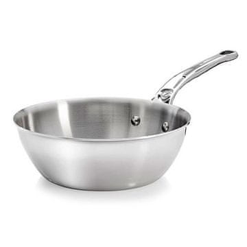 de Buyer Ponev iz nerjavečega jekla 3736.20 AFFINITY, stainless steel, deep, for sautéing, diameter 20 cm, height 6.5 cm, weight 0.92 kg, widened rim, non-deformable, stainless steel handle