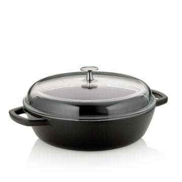 Kela Kmečka ponev KL-12466 Calido cast iron black round 16.0cm 28.0cm 3.8l