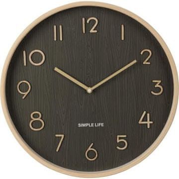 SEGNALE Stenska ura KO-HZ1601310 38 cm dark wood decor