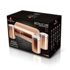 Berlingerhaus Kruh BH-6730 stainless steel with set of 3 storage containers Metallic Line Rose Gold Edition