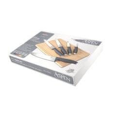 Berlingerhaus Komplet nožev BH-2962 with cutting board 6 pcs Aspen Collection