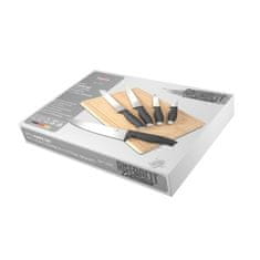 Berlingerhaus Komplet nožev BH-2961 with cutting board 6 pcs Anthracite Collection