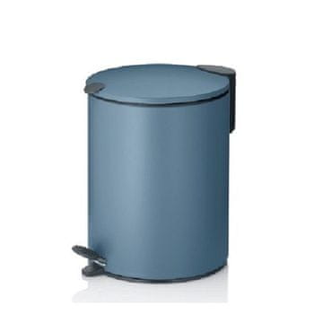 Kela Kozmetična košarica KL-23609 Cosmetic basket metal smoke blue Silent closing, height 23cm, diameter 17cm, capacity 3 liters