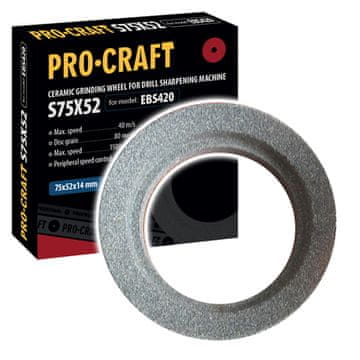 Procraft Brusilno kolo za mlinček S75X52 /EBS420