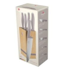 Berlingerhaus Komplet nožev BH-2974 with stand BAMBOO 6 pcs Taupe Collection