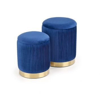 Halmar Stoli MONTY set, navy (1p=1kpl)
