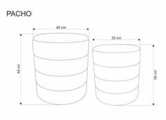 Halmar Stoli PACHO set, gray