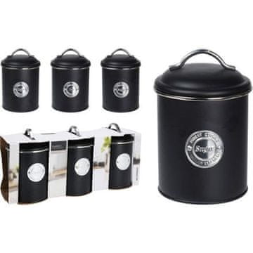 EXCELLENT Posoda za hrano s pokrovom KO-C80601960 metal set 3 pcs