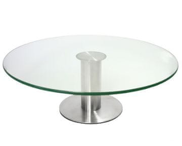 Ostatní Pladenj za torto HT-22170687 glass / shelf 30 cm