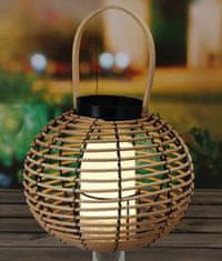 ProGarden Zunanja svetilka KO-AF5000720 Outdoor lantern with LED candle rattan 26 cm