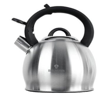 Blaumann Žvižgajoči kotliček BL-7458 Whistling kettle stainless steel 3 L Silver Edition