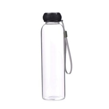 Bergner Steklenica BG-20120-BK Portable glass bottle with strap 550 ml