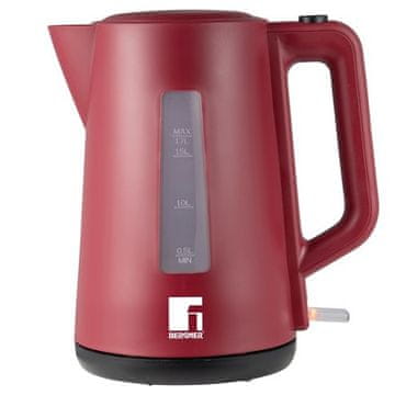 Bergner Električni kuhalnik vode BG-51040-RD 1,7 l 2200W MAROON