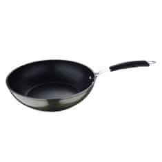 Bergner WOK ponev z nelepljivo površino BG-30129-GR MIDNIGHT 28 cm green