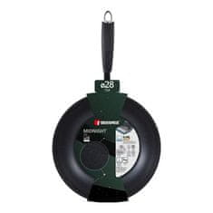Bergner WOK ponev z nelepljivo površino BG-30129-GR MIDNIGHT 28 cm green