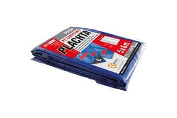 Enpro Jadrati PROFI cover sheet, 5 x 6 m, 140 g/m?, blue - silver