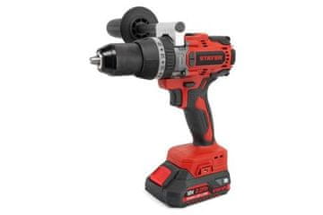 STAYER Baterijski vrtalnik PBL 80 L2022 PK 2 batteries. 2Ah + portable case, brushless