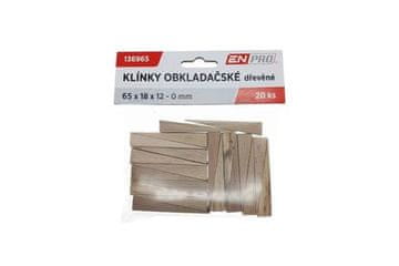 Enpro klini Wooden mounting wedges, 65 x 18 x 12 - 0 mm, 20 pcs