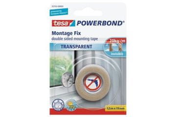 Tesa Montažni trak Double-sided foam mounting tape for glass 55743, 1.5 m x 19 mm