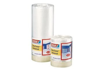 Tesa Pokrivna folija Masking film with tape 4368, indoor, 33 m x 1100 mm, transparent