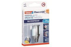 Tesa Samolepilni trak Self-adhesive strip, waterproof, white, Powerstrips