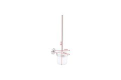 Tesa WC krtača Toilet brush set with holder, Moon