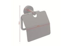 Tesa Držalo za toaletni papir Toilet Paper Holder, Moon Black