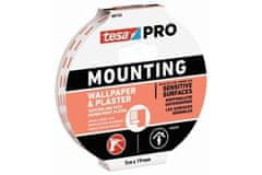 Tesa Montažni trak Double-sided foam mounting tape 66743, for wallpaper and plaster, 5 m x 19 mm