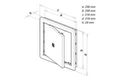 HACO Vrata za kad Bathtub door VD, 300 x 300 mm, white 0101