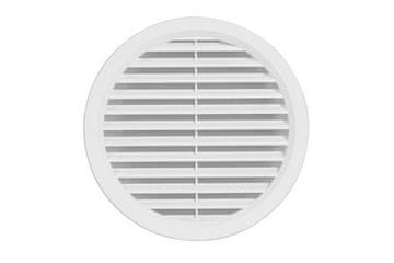 HACO Prezračevalna rešetka Circular ventilation grille with VM mesh, ? 100 mm, white 0409