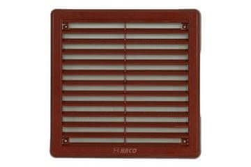 HACO Prezračevalna rešetka Ventilation grille - cover with mesh VM, 100 x 100 mm KH, brown 0308