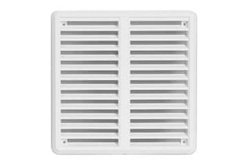 HACO Prezračevalna rešetka Ventilation grille - adjustable cover with mesh VM, 150 x 150 PCS, white 0311