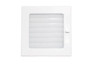 HACO Rešetka kamina Fireplace grate, lockable with frame and LKM mesh, 170 x 170 mm, white lacquer 0718