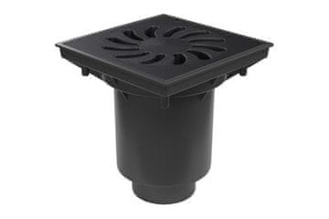 Enpro Odtok kanalizacije Lower sewer drain, D 160 / 110-250 mm, dry flap, cast iron grate