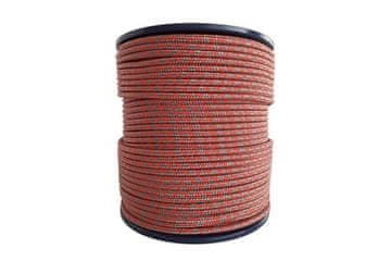 Enpro Vrv Braided rope with PPV core 8 mm, 16 strands, 200 m, orange-gray