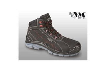 VM Footwear Delovni čevlji Ankle safety shoes made of full leather OXFORD 5130-S3 NON METALIC v.45