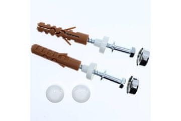 Enpro Komplet za montažo stranišča WC fixing kit, 6 x 80 mm, H10 NY, white/chrome