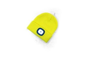 Ostatní Zimska kapa Winter hat with LED flashlight yellow