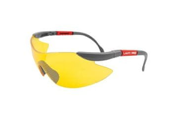LAHTI PRO Očala Safety glasses, yellow, adjustable + bag