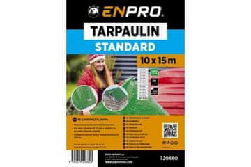 Enpro Jadrati STANDARD tarpaulin, 10 x 15 m, 70 g/m?, green