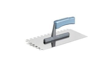 Kubala Lopatica Stainless steel trowel, 6 mm tooth, 270 x 130 mm, wooden handle M