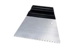 Kubala Lopatica Stainless steel spatula for adhesives, teeth, 6 mm, 180 mm, triangle