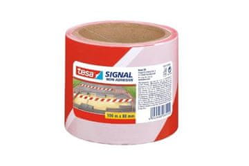 Tesa Opozorilni trak Tape, warning, barrier, non-adhesive, 100 m x 80 mm