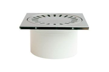 Enpro Talni odtok Floor drain lower D 50 / 84 mm, stainless steel frame, SUN grille, white