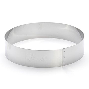 de Buyer Torta krog 3989.20, diameter 20 cm, height 4.5 cm, round, stainless steel, smooth inner surface