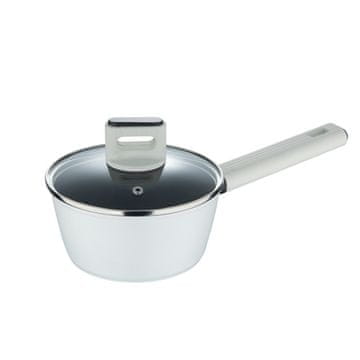 Bergner Kozarec BG-56089-GY with lid LINES 16 cm gray-white