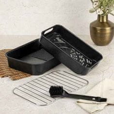 Berlingerhaus Večfunkcijska pečica z vročim zrakom BH-9668 12 in 1 Black Rose Collection