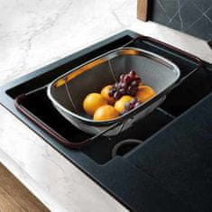 Berlingerhaus Cedilo BH-8824 with retractable handles for stainless steel sink Leonardo Collection